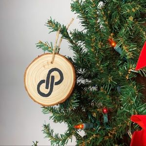 Wood Hand Painted Christmas Ornament